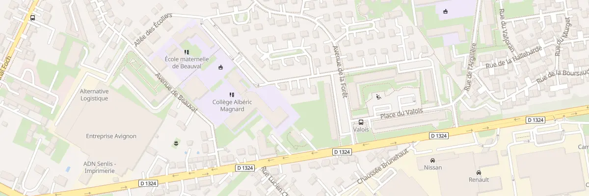 Plan du 4 Rue de la Longue Marniere à Senlis