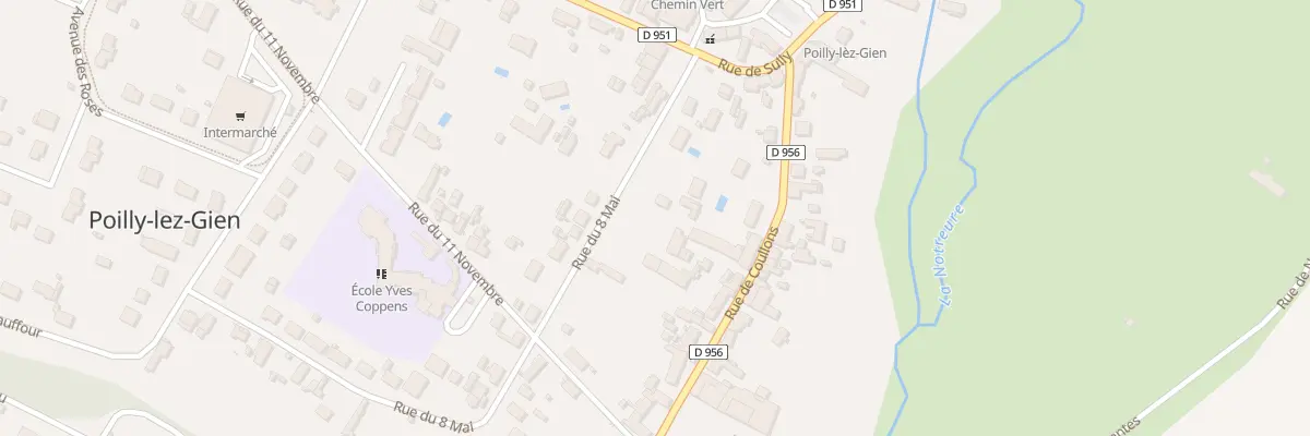 Plan du 7 Rue du Huit Mai à Poilly-lez-Gien