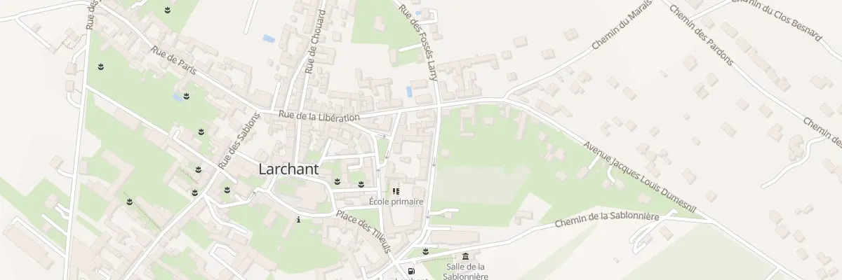 Plan du 6T Pl Pasteur à Larchant