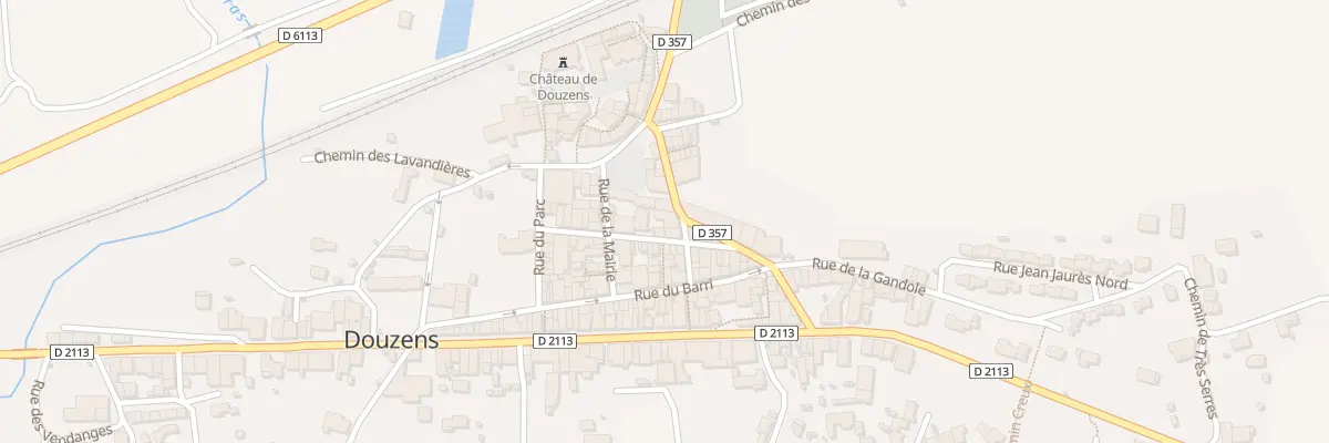 Plan du 6B Rte du Minervois à Douzens