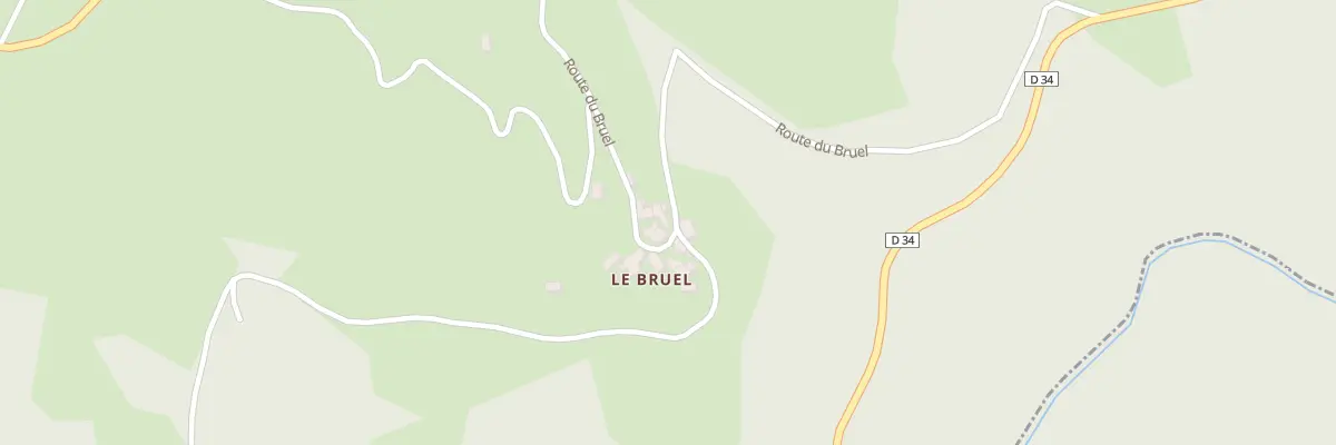Plan du 809 Rte du Bruel à Campouriez