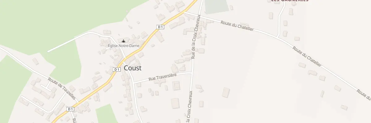 Plan du 30 Le Bourg à Coust