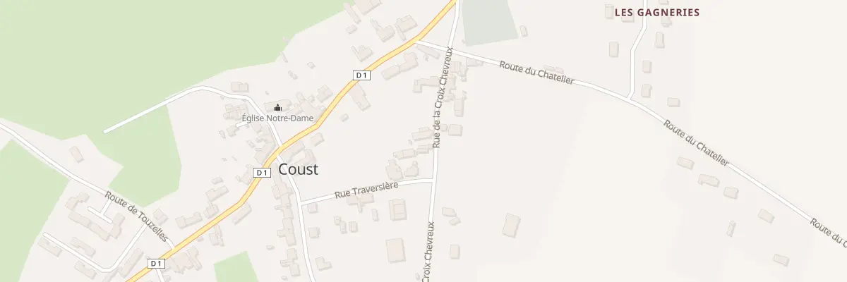 Plan du 33 Le Bourg à Coust