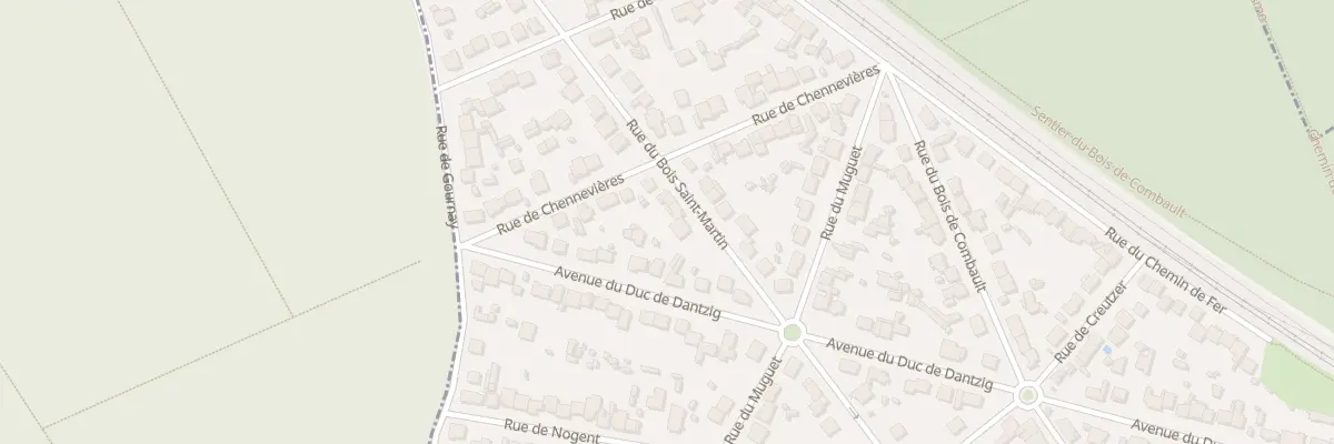 Plan du 109 Rue du Bois Saint-Martin à Pontault-Combault