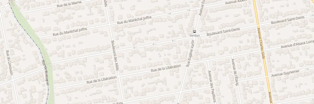 Plan du 15 Rue de Verdun à Villeparisis