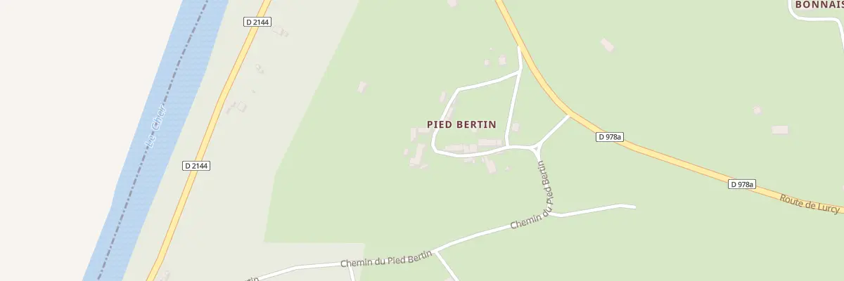 Plan du 7 Che de Pied Bertin à Urçay