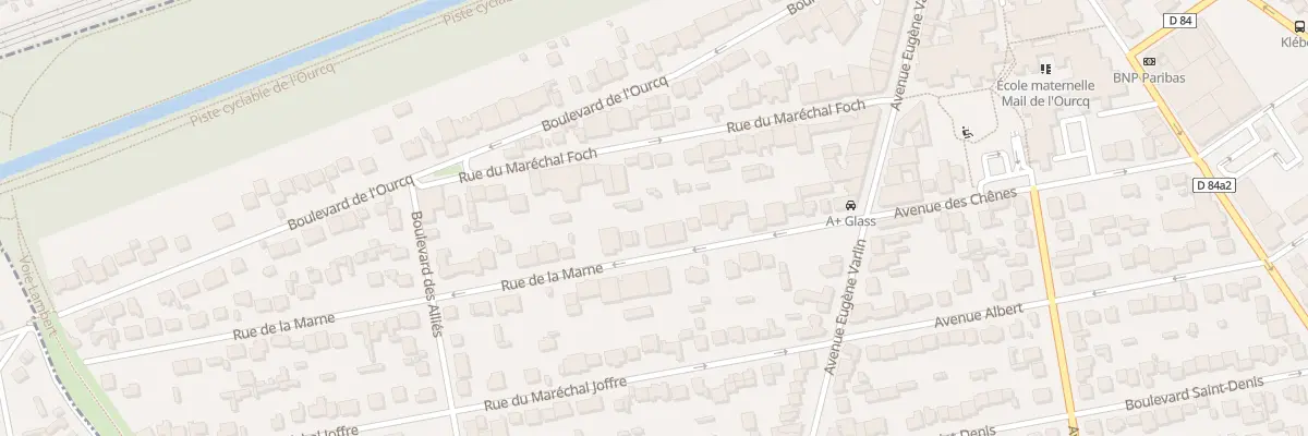 Plan du 16 Rue de la Marne à Villeparisis