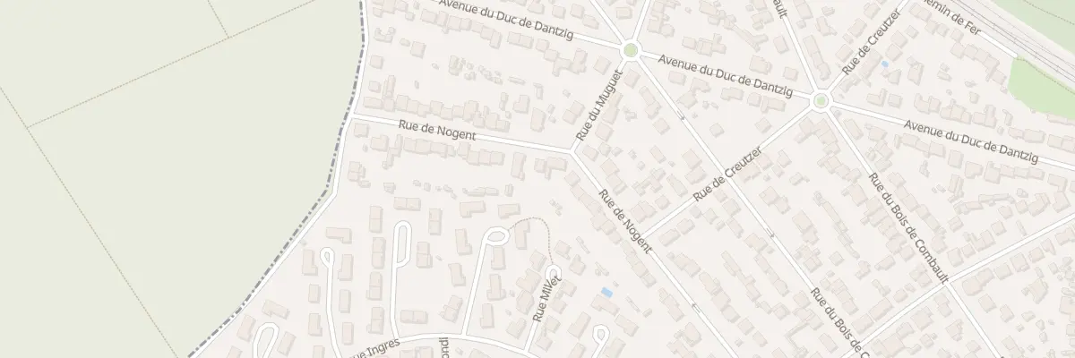 Plan du 107 Rue de Nogent à Pontault-Combault