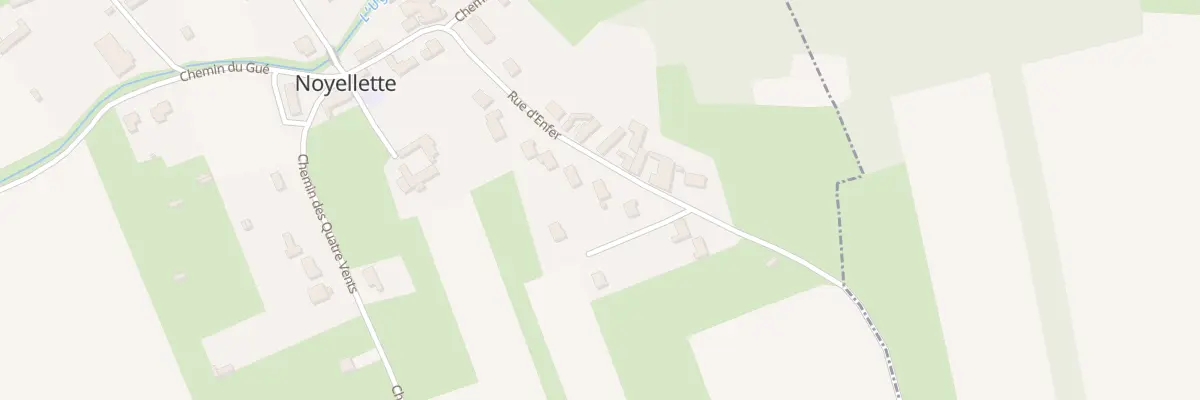 Plan du 282 Rue d’Enfer à Noyellette