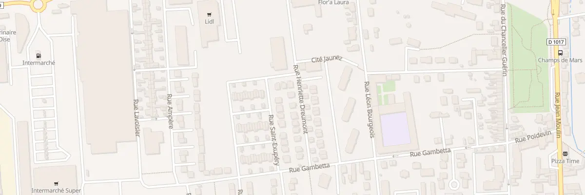 Plan du 16 Rue Henriette Dreumont à Pont-Sainte-Maxence
