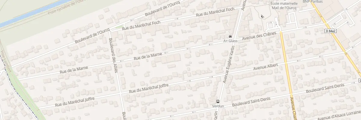 Plan du 13 Rue de la Marne à Villeparisis