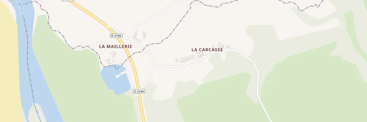 Plan du 2 Che de la Carcasse à Urçay