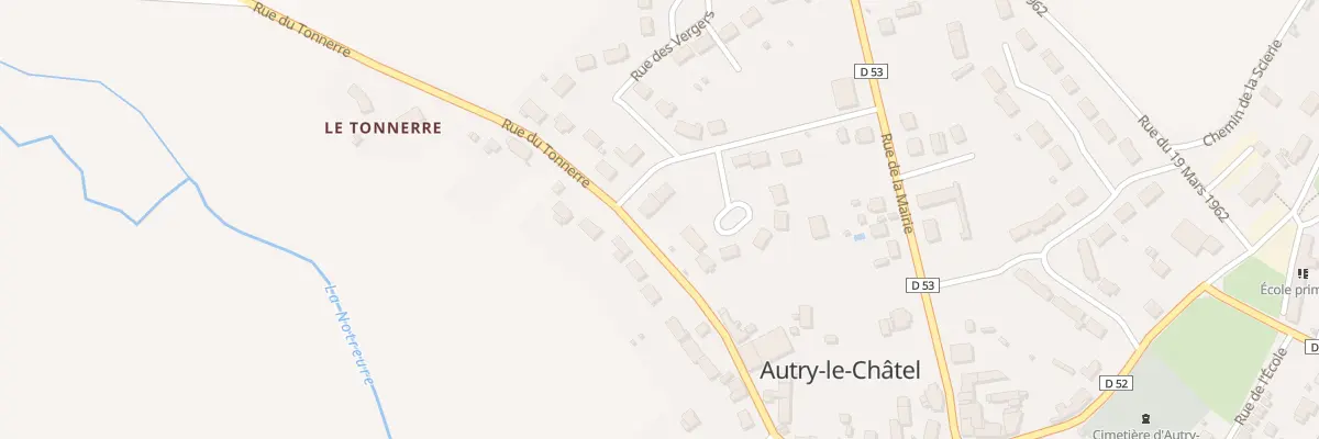 Plan du 11 Rue des Vergers à Autry-le-Châtel