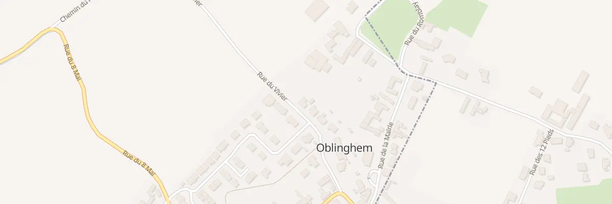 Plan du 14 Rue du Vivier à Oblinghem