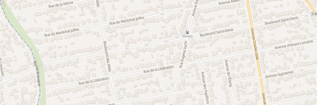 Plan du 11 Rue de Verdun à Villeparisis