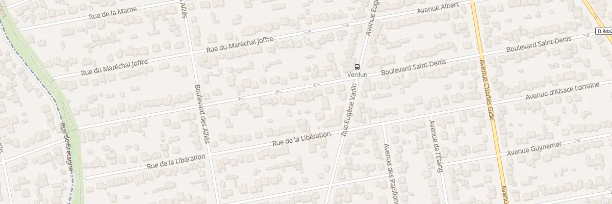 Plan du 9 Rue de Verdun à Villeparisis