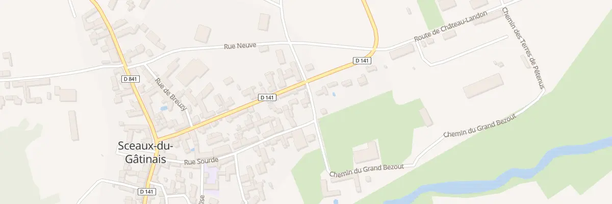 Plan du 22 Rte de Château-Landon à Sceaux-du-Gâtinais