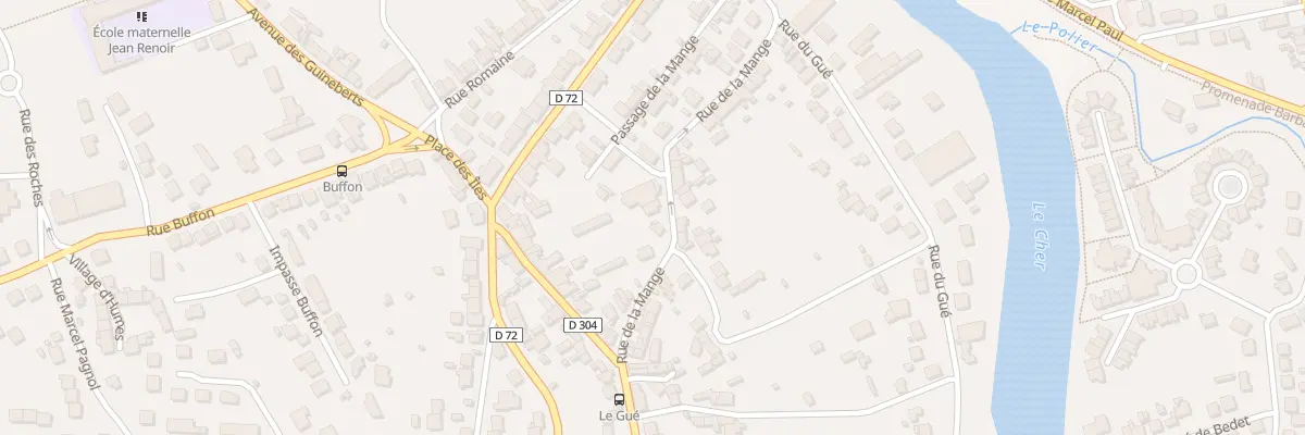 Plan du 24 Rue de la Mange à Montluçon
