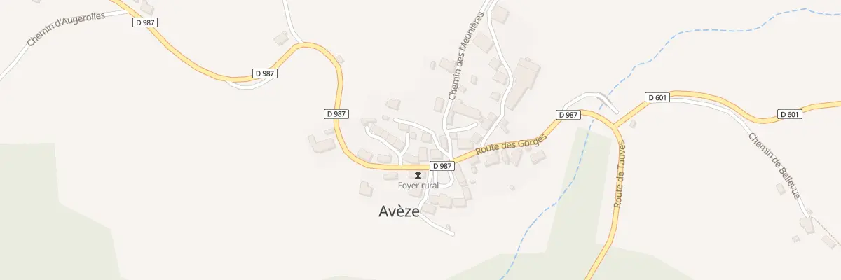 Plan du 5185 Aveze à Avèze