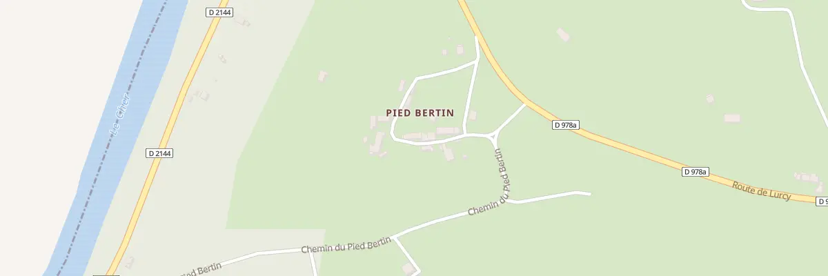 Plan du 12 Che de Pied Bertin à Urçay