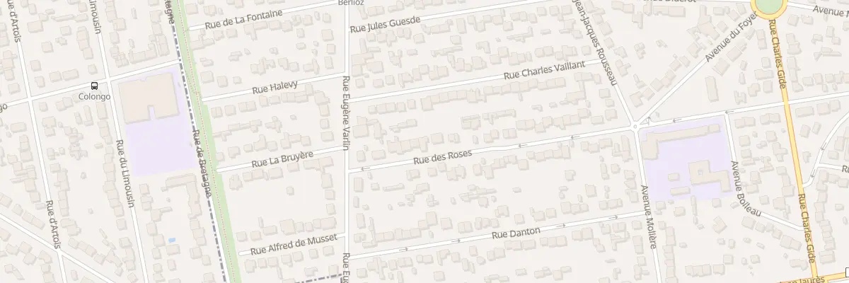 Plan du 42 Rue des Roses à Villeparisis