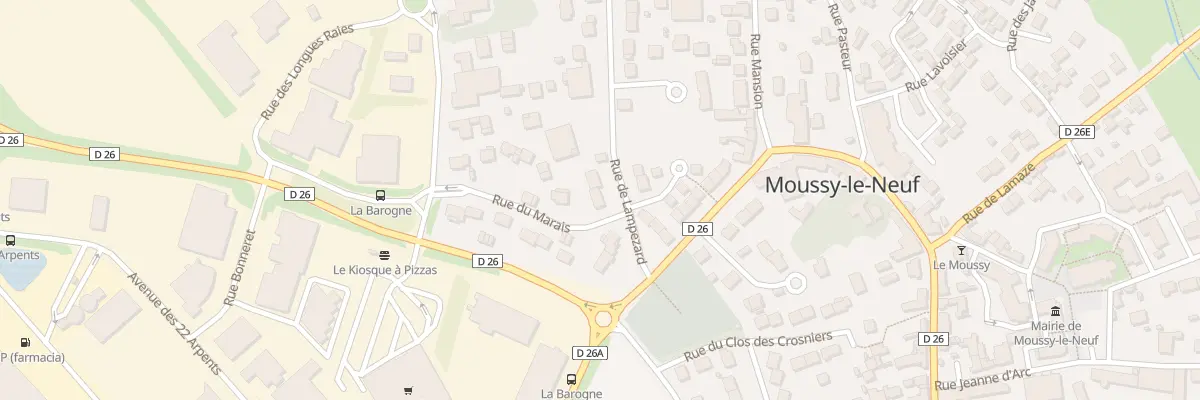 Plan du 42 Rue de Lampezard à Moussy-le-Neuf