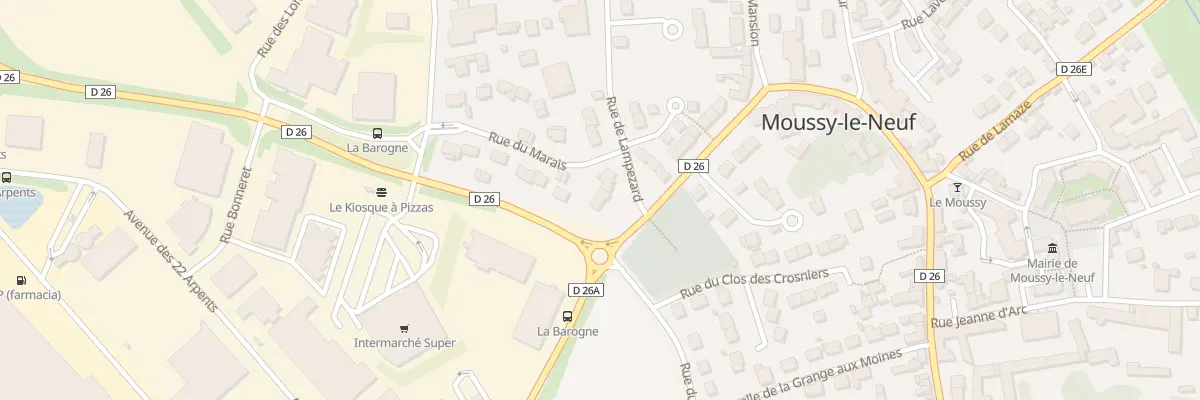 Plan du 46 Rue de Lampezard à Moussy-le-Neuf