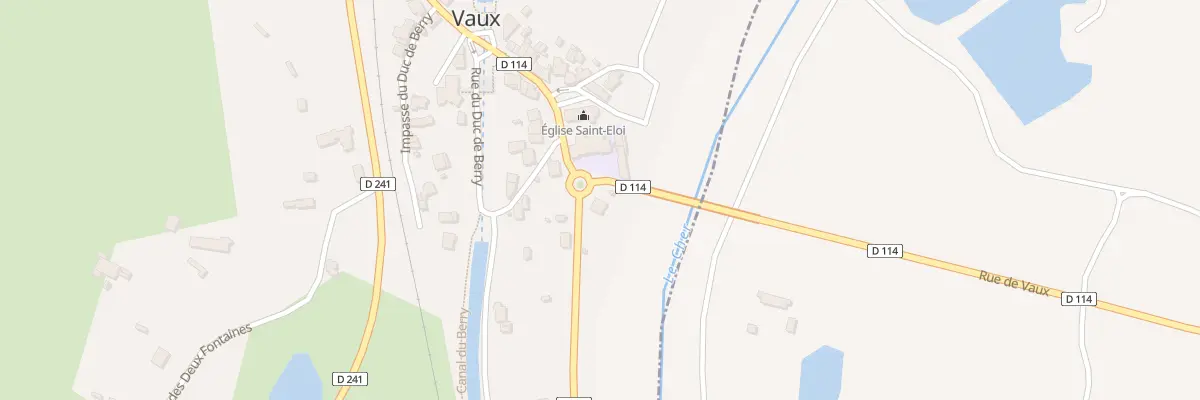 Plan du 1 Rue du Moulin à Vaux