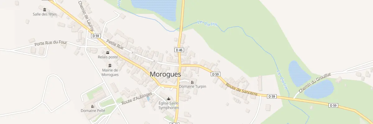 Plan du 1 Rte de Sancerre à Morogues