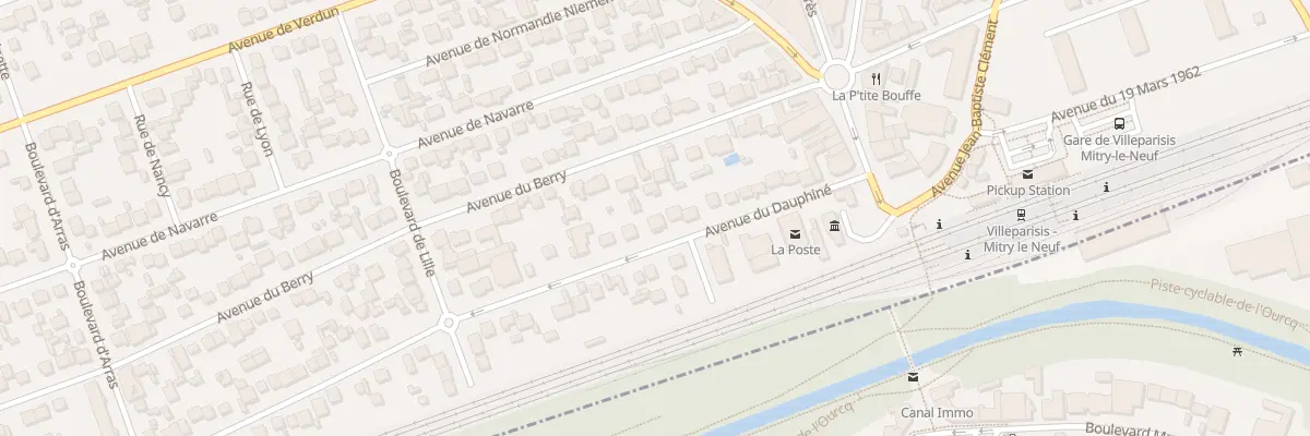 Plan du 20 Av du Dauphiné à Mitry-Mory