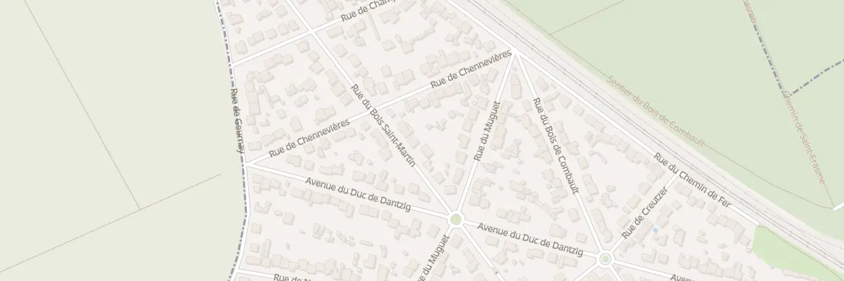 Plan du 102 Rue du Bois Saint-Martin à Pontault-Combault