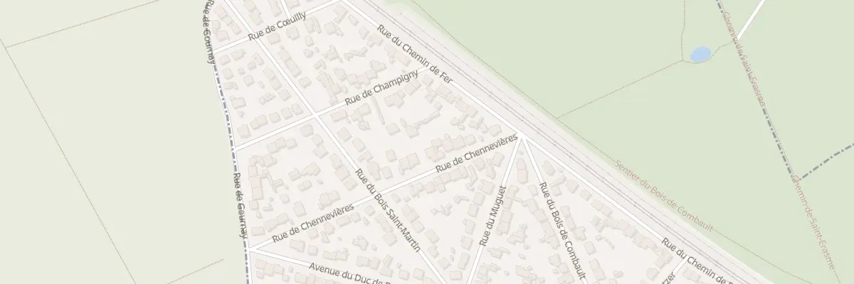 Plan du 12 Rue de Chennevieres à Pontault-Combault