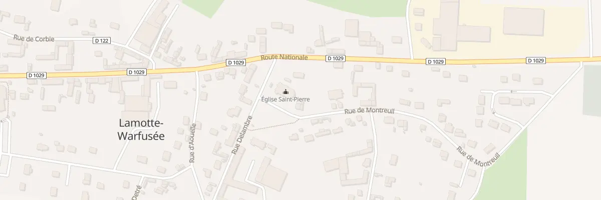Plan du 2 Rue de Montreuil à Lamotte-Warfusée
