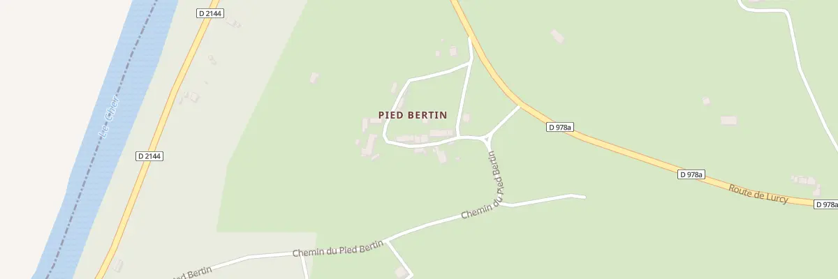 Plan du 10 Che de Pied Bertin à Urçay