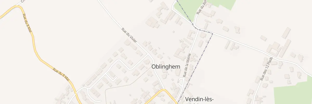 Plan du 10 Rue du Vivier à Oblinghem