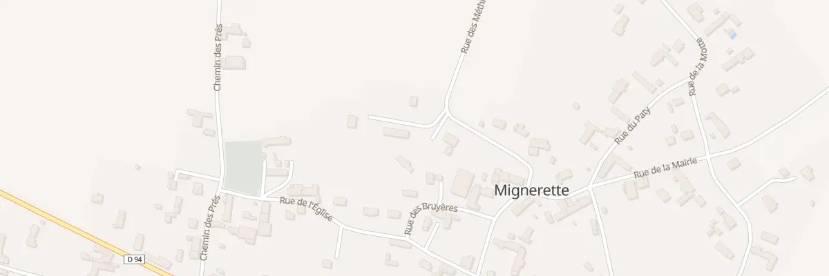 Plan du 1T Rue des Methiviers à Mignerette