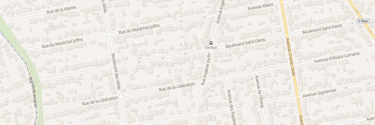 Plan du 5 Rue de Verdun à Villeparisis