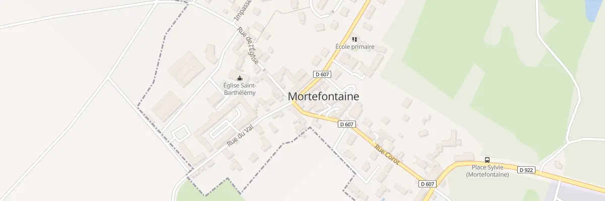 Plan du 16T Rue du Val à Mortefontaine