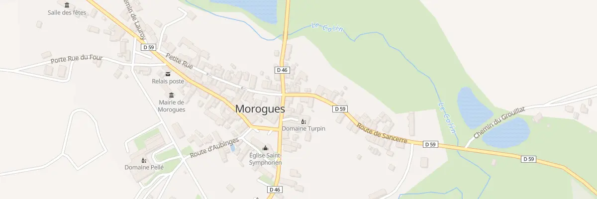Plan du 2 Rte de Sancerre à Morogues