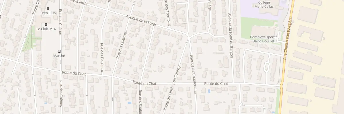 Plan du 33 Rte du Clocher de Courtry à Courtry