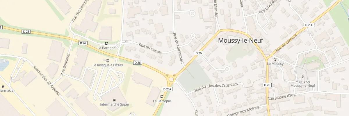 Plan du 44 Rue de Lampezard à Moussy-le-Neuf