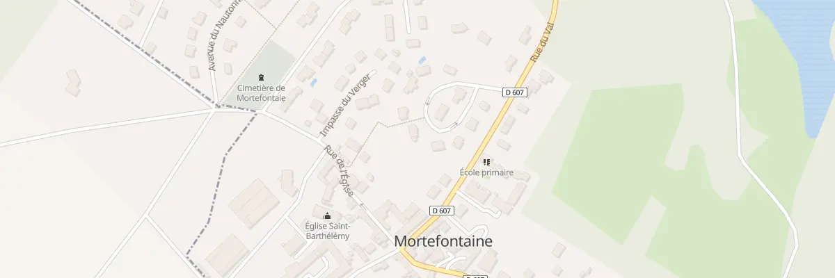 Plan du 13 All de la Fontaine du Cure à Mortefontaine