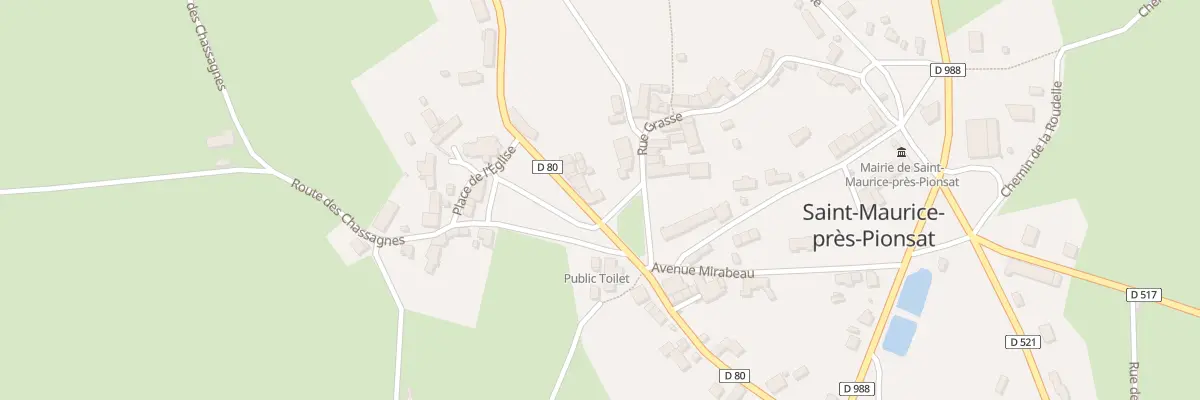 Plan du 5245 Le Bourg à Saint-Maurice-près-Pionsat