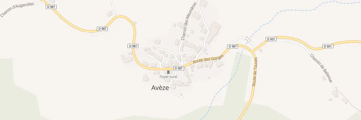 Plan du 5023 Aveze à Avèze