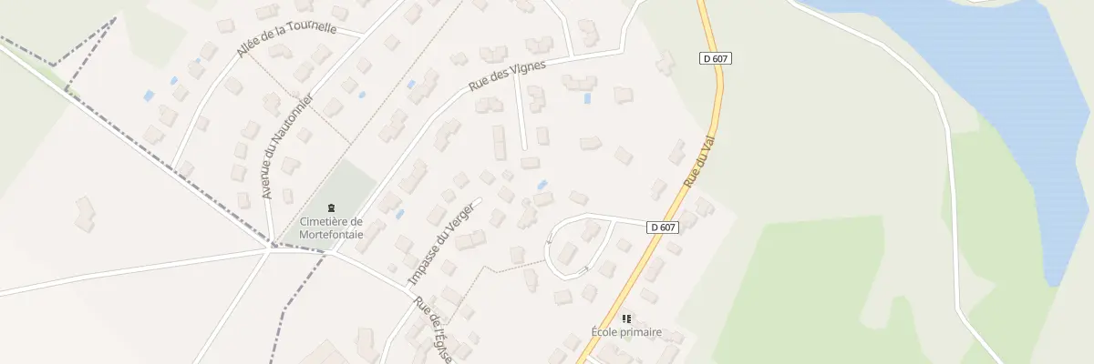 Plan du 7 All de la Fontaine du Cure à Mortefontaine