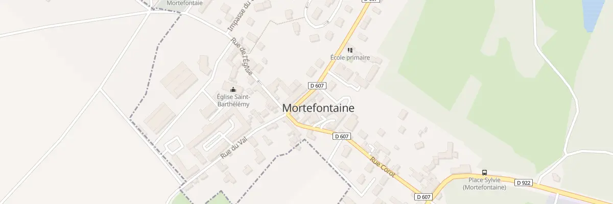 Plan du 6 Rue du Val à Mortefontaine
