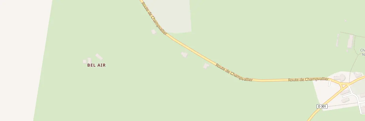 Plan du 2 Rte de Champvallier à Nassigny