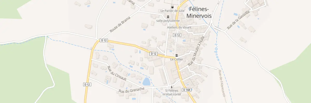 Plan du 8 Le Village à Félines-Minervois