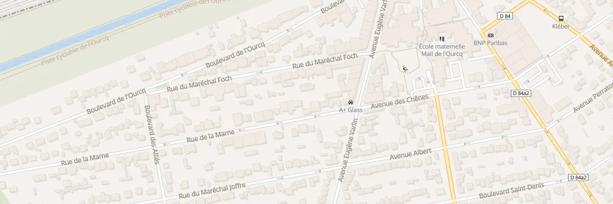 Plan du 8 Rue de la Marne à Villeparisis