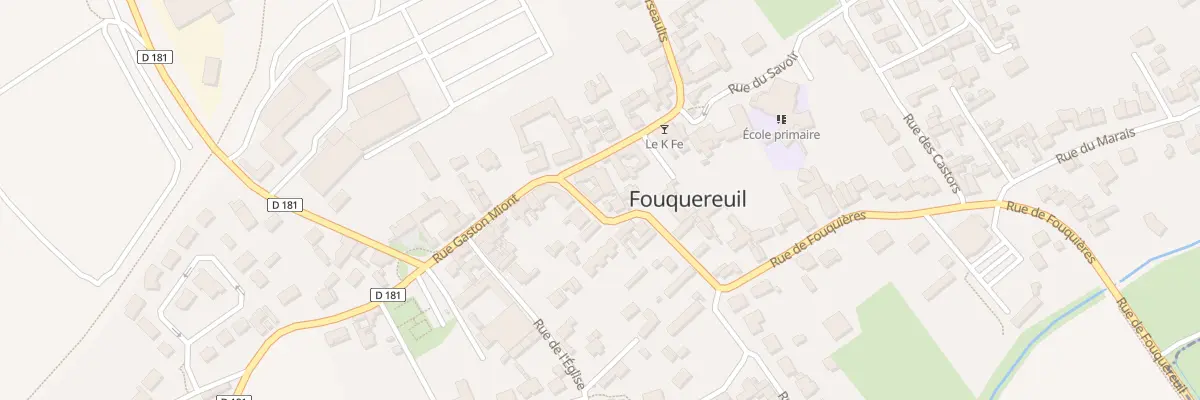 Plan du 3 Rue de Fouquières à Fouquereuil